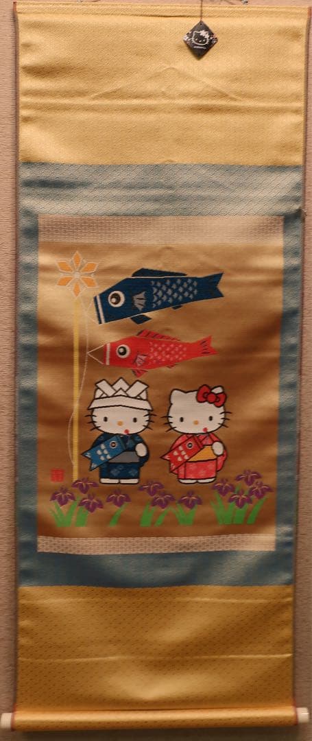 kitty hanging scroll キティ 掛け軸2枚セット
