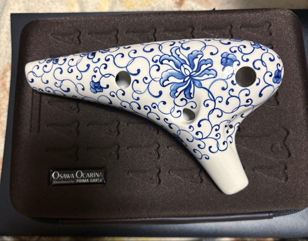 y*＊様 オカリナ　OSAWA μ ミュー　AC管（白磁器）
