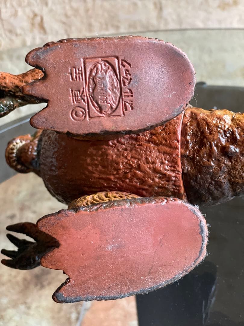 古いゴジラのソフビです