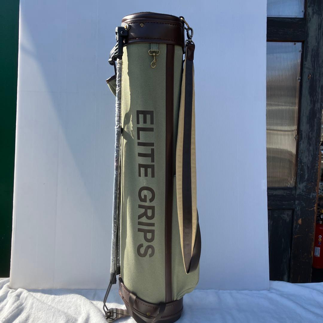 限定　エリートグリップ　スタンド式ゴルフバッグ オリーブグリーン