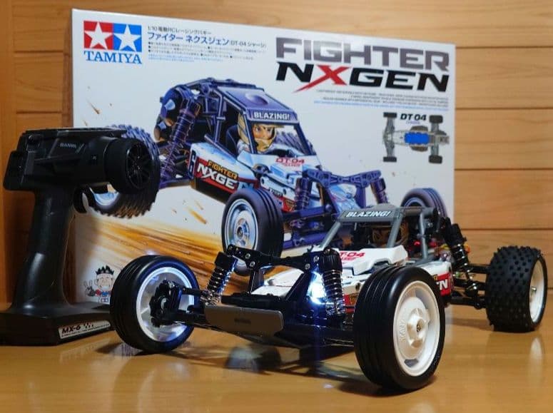タミヤファイターネクスジェンLEDライト付＆プロポ＆バッテリー充電器新品完成品