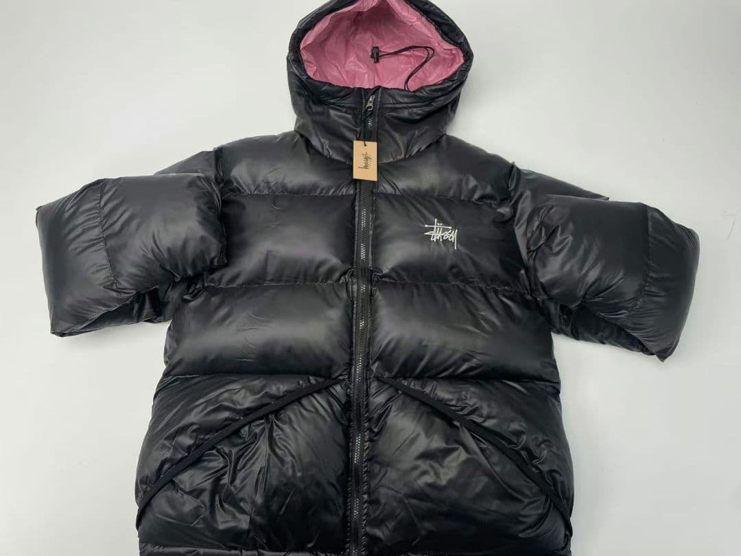 【新品】Stussy フード付きダウンジャケット Lサイズ