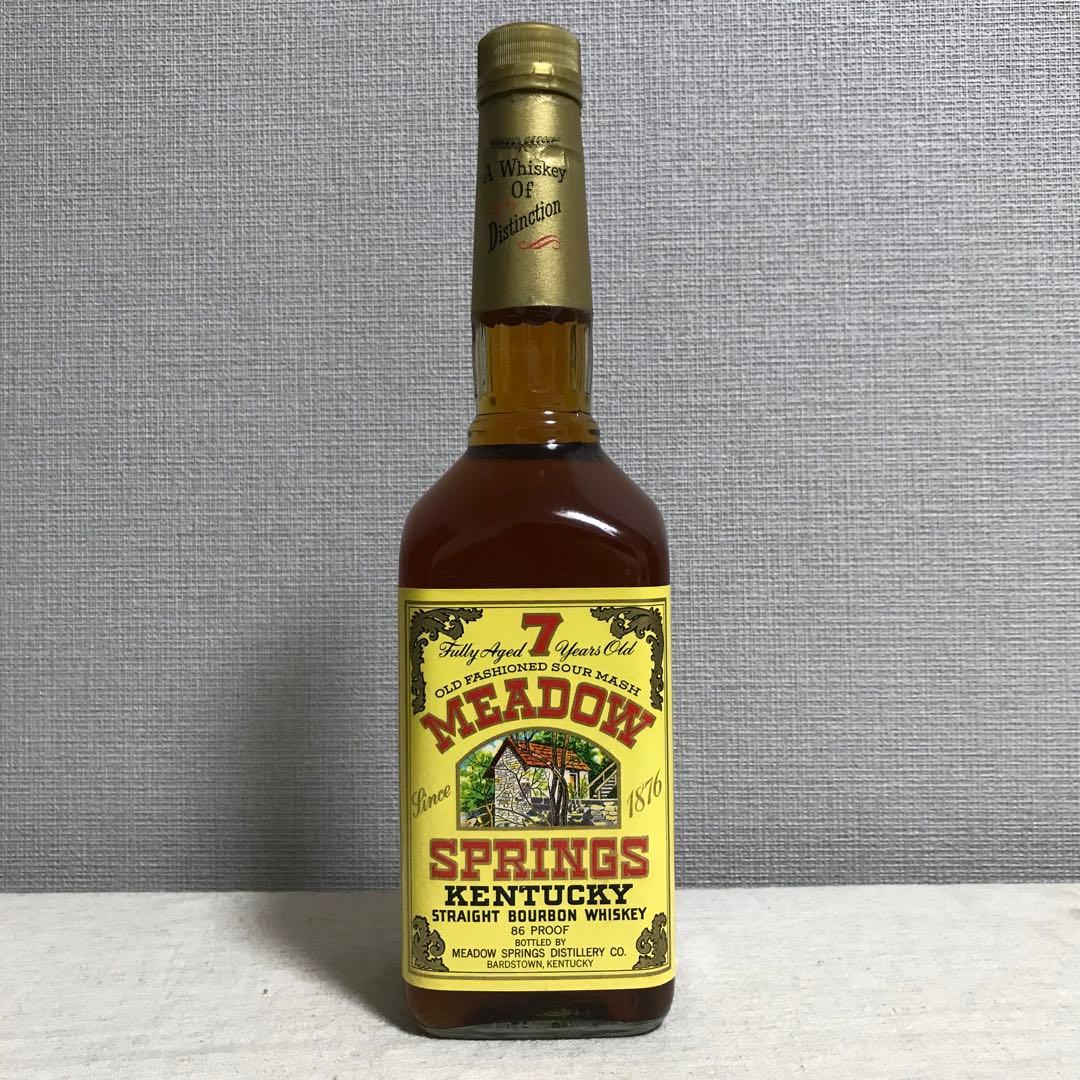メドウスプリングス7年 未開栓 オールドボトル 古酒 バーボン 終売品 90年代