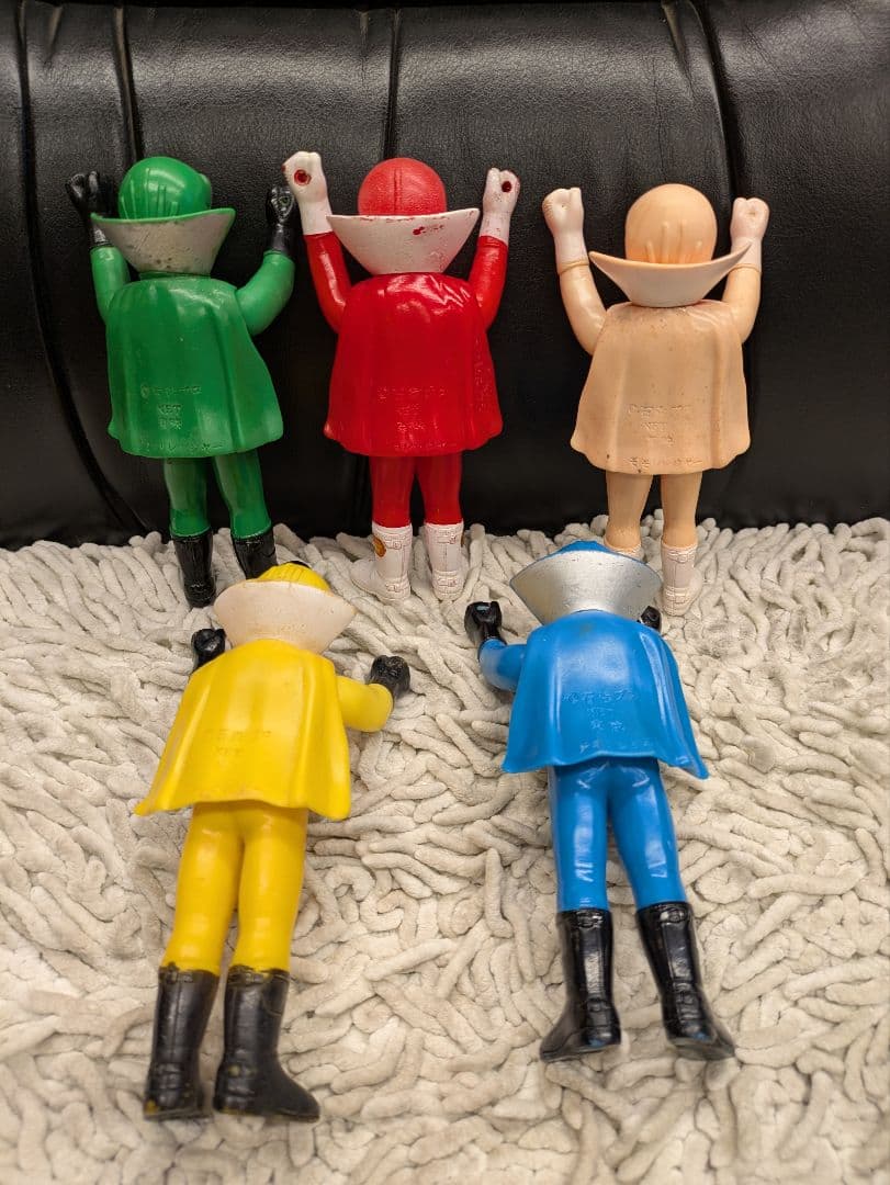 ソフビ　当時物　ゴレンジャー　5体セット 戦隊ヒーロー　特撮　ミニソフビ