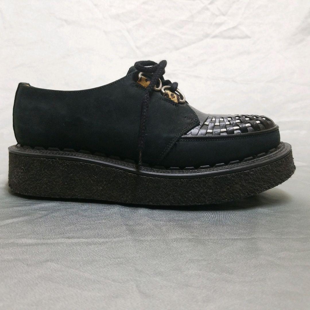 ジョージコックス ギブソン ラバーソール RNA別注 黒 白 レオパード 23