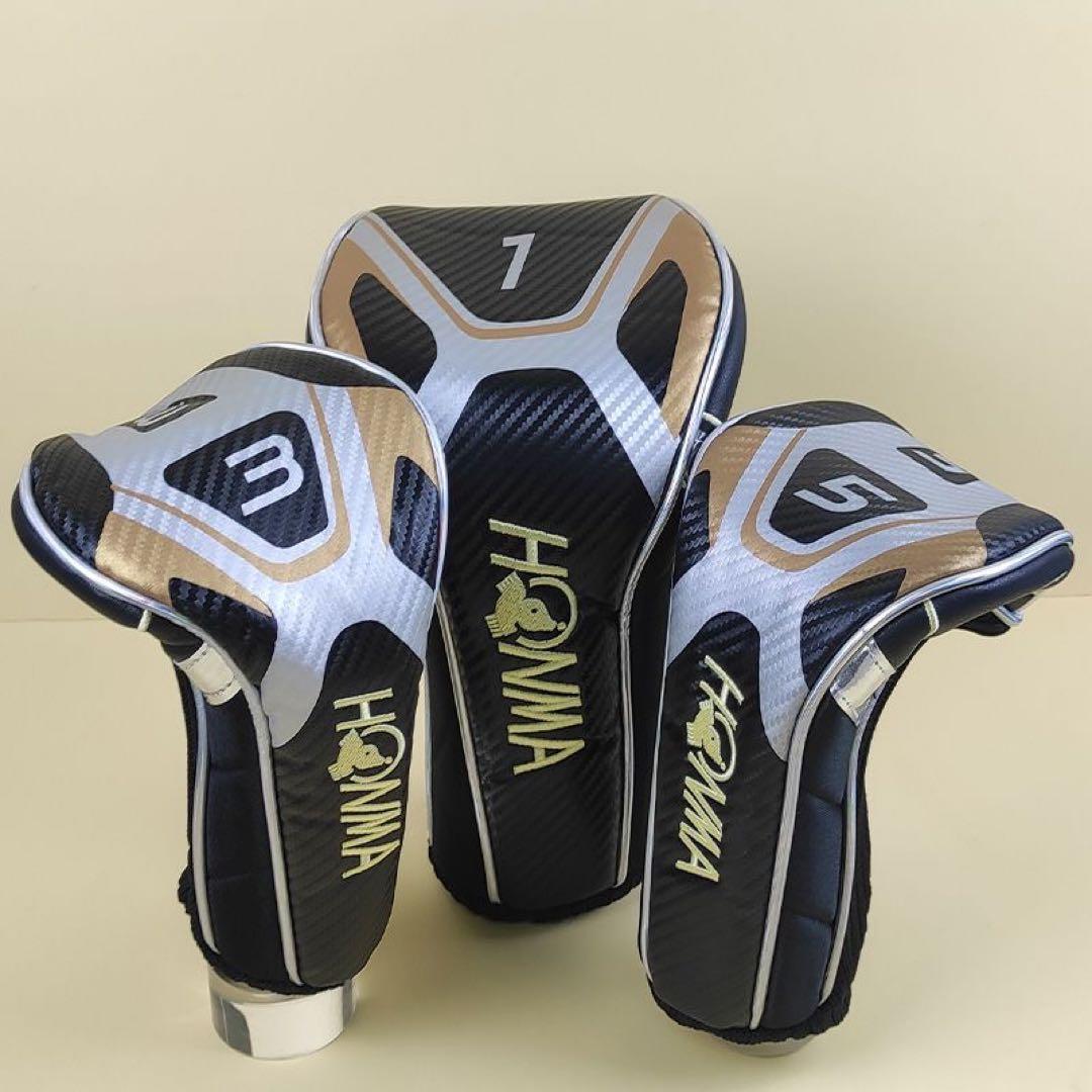 ホンマ ゴルフクラブヘッド 3本セット ブラック/ゴールド