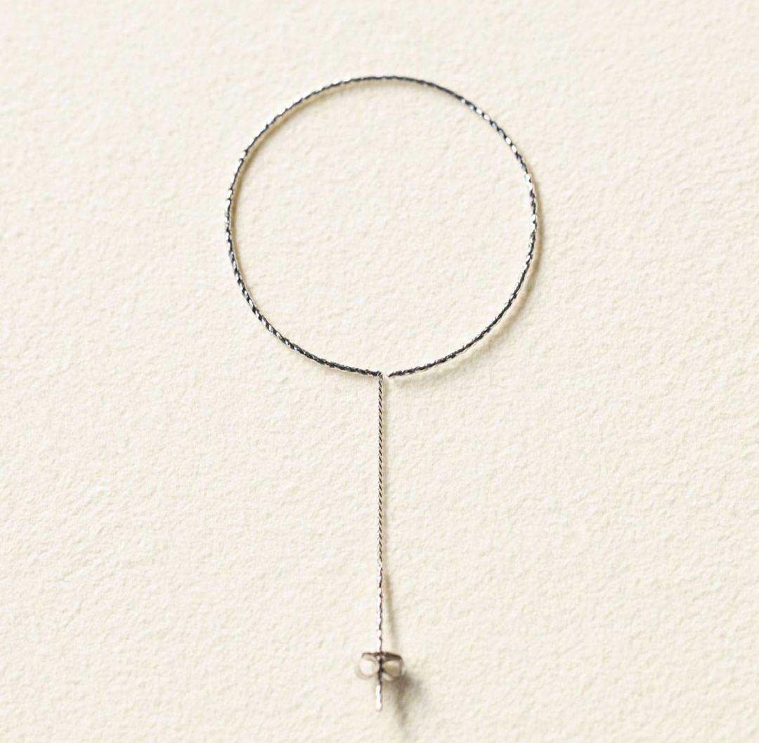 himie weeksdays 輪なげピアス（PT ／シングル） 新品