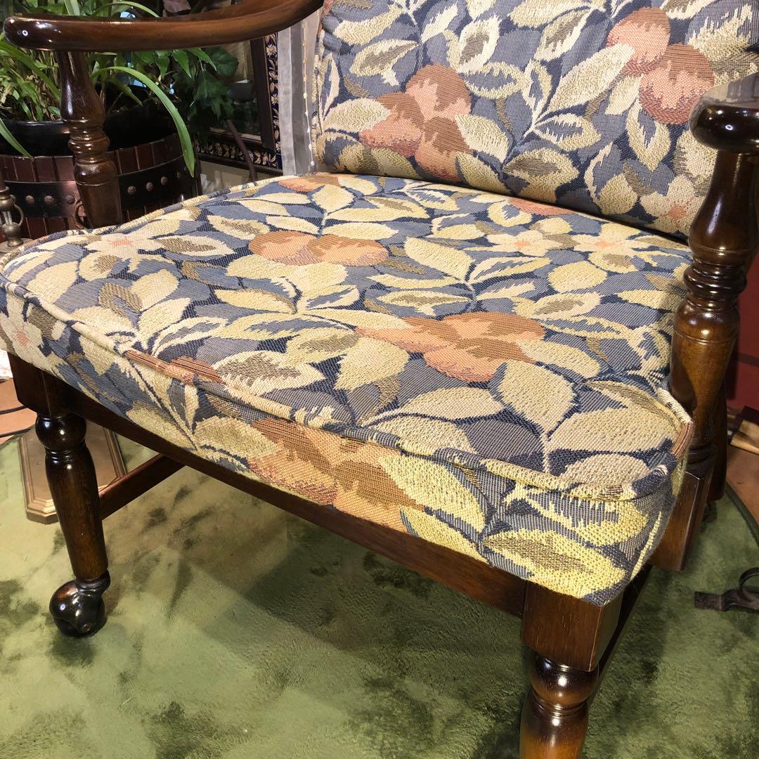 Sale 美品　カリモク　ヴィンテージ　ボールキャスター　 コロニアル チェア