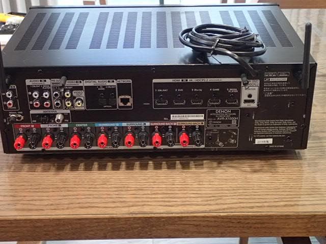 DENON AVアンプ AVR-X1500H 新品リモコン　HEOS対応　美品