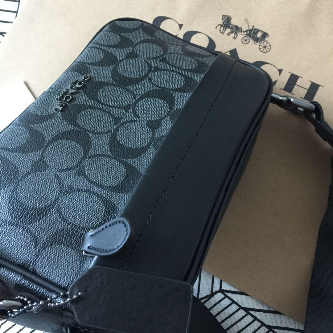 COACHコーチバッグ F50715 ブラック ショルダーバッグメンズバッグ