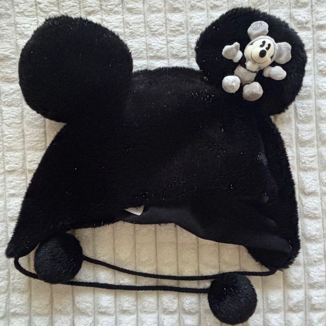ディズニー ファンキャップ ホワイト ブラック