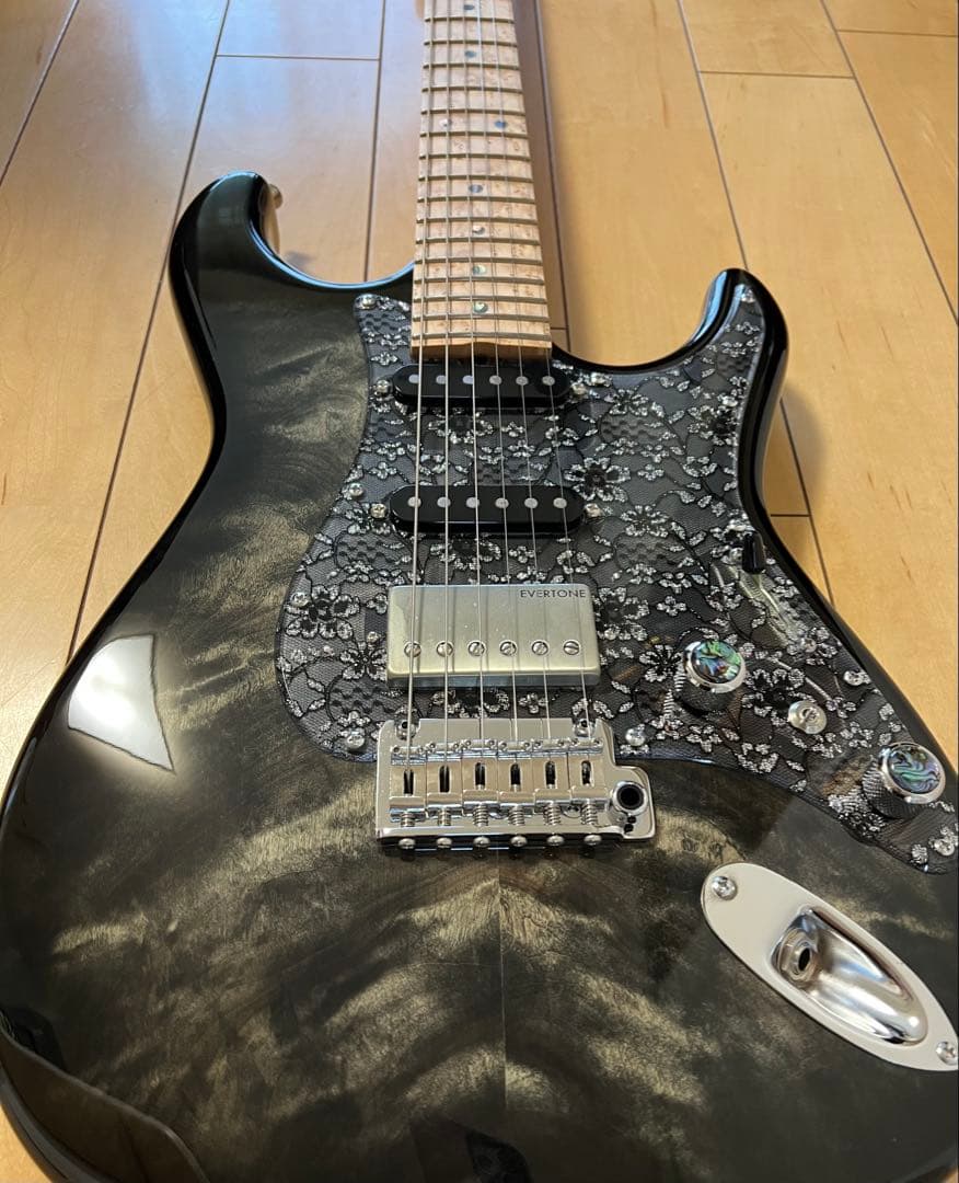 ギター Kino frawdit 22F SSH Ash/Flame Tochi Top