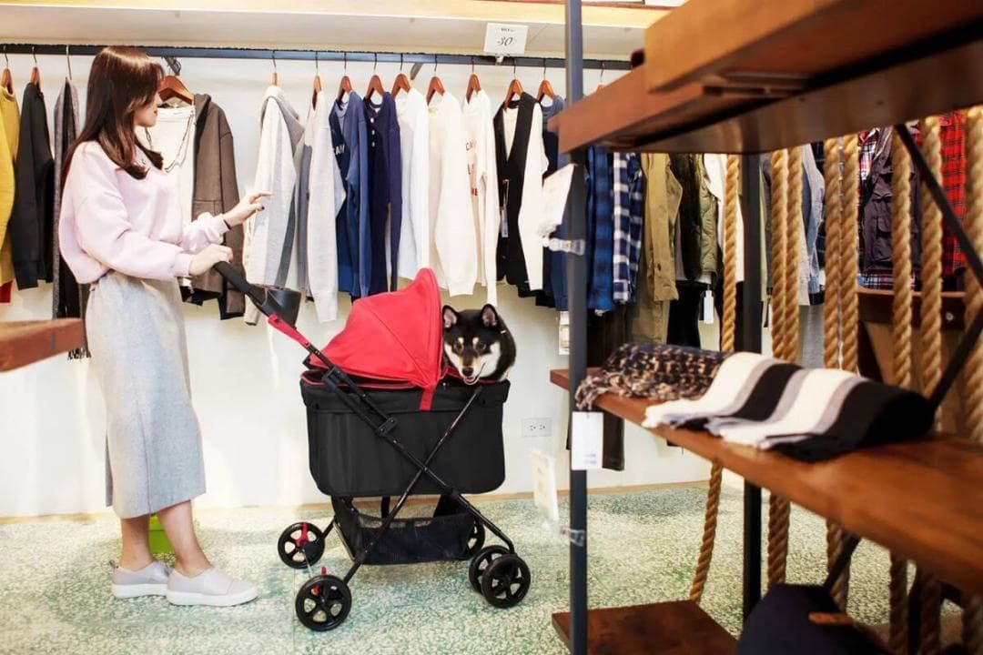 Ibiyaya　ペット用カート　ストローラー　FS1617-R　【平行輸入品】