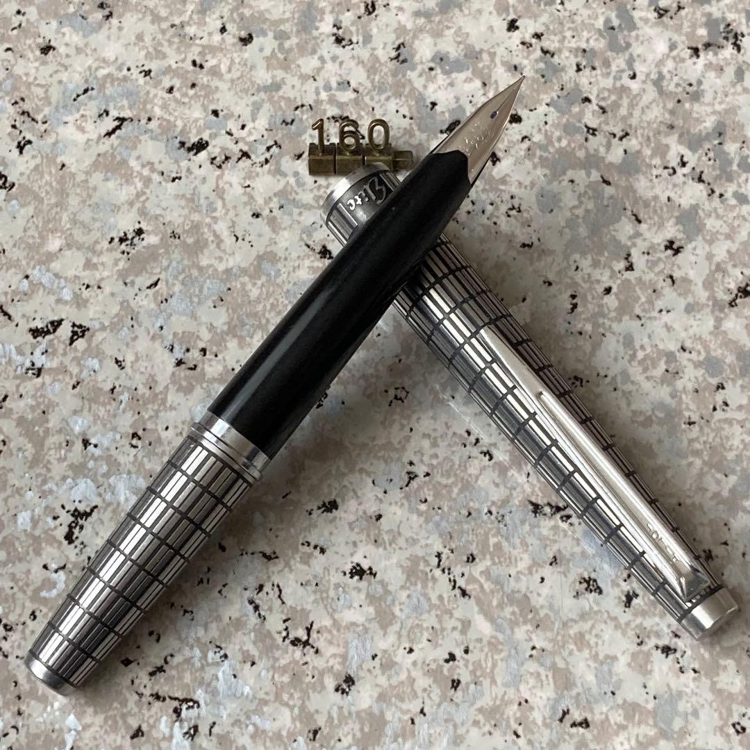 #160 オーバーホール済み 万年筆 PILOT 全格子 Elite 18k