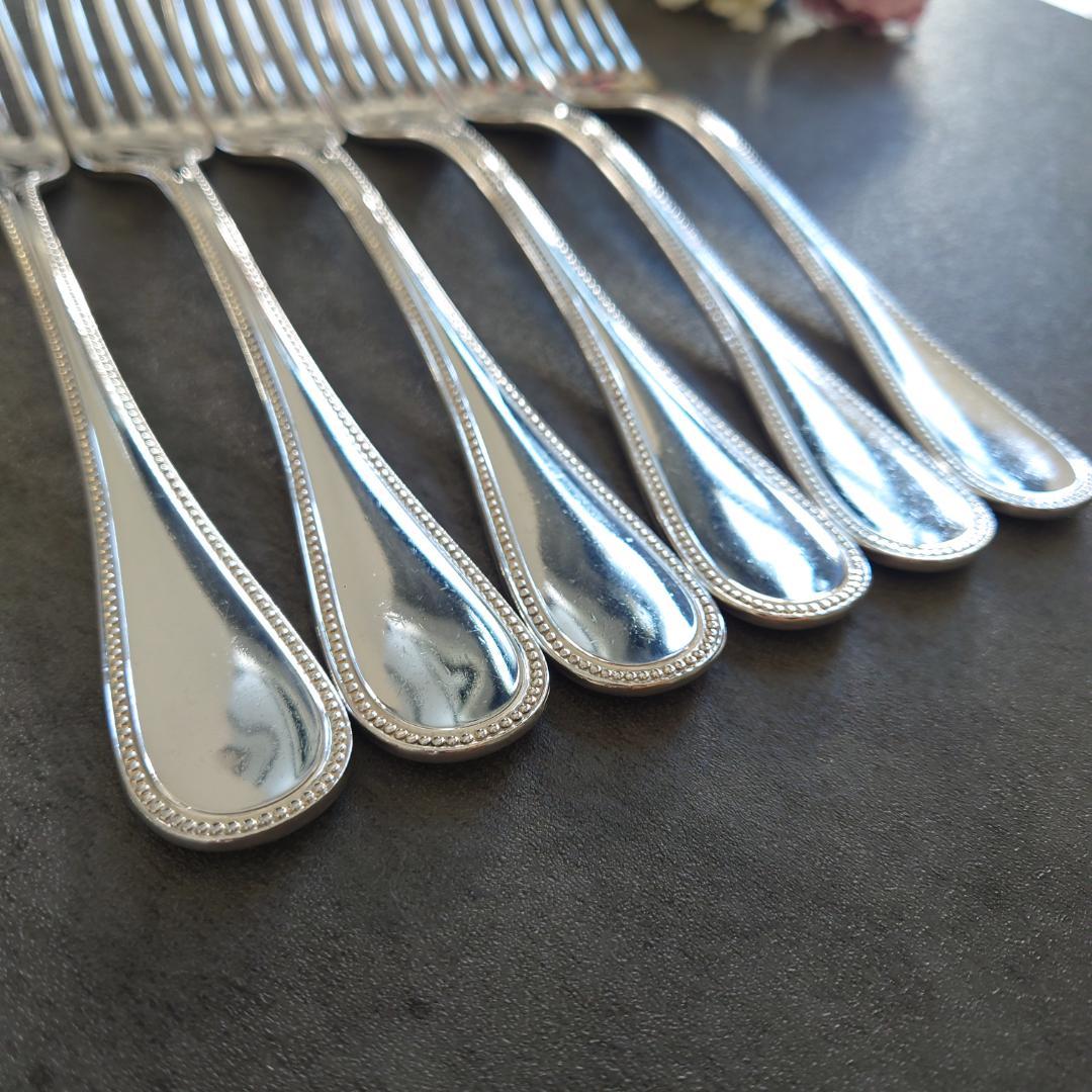 希少 クリストフル パール スタンダードフォーク 6点 ②