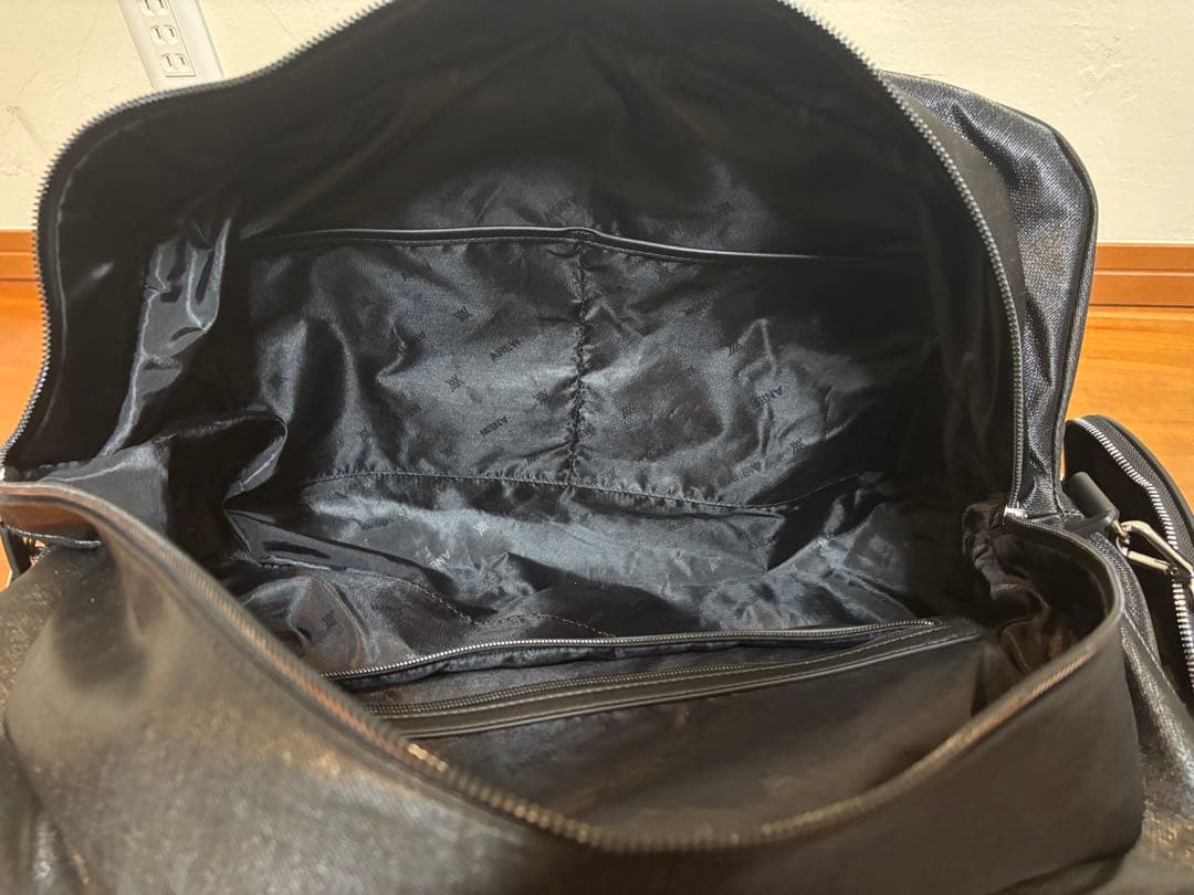 【美品】ANEW アニュー ゴルフバッグ　黒　ボストンバッグ　不織布つき