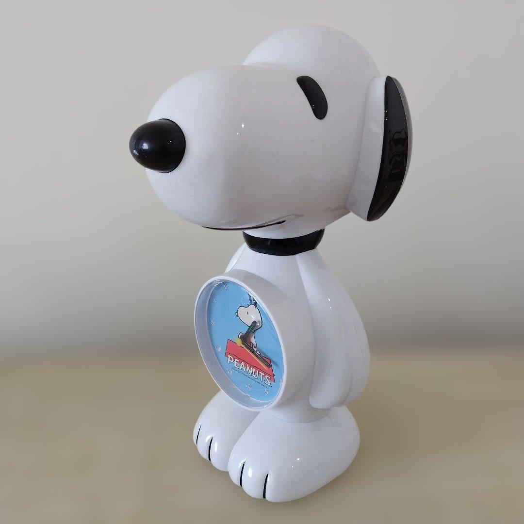 スヌーピー 時計付き貯金箱メロディー付き