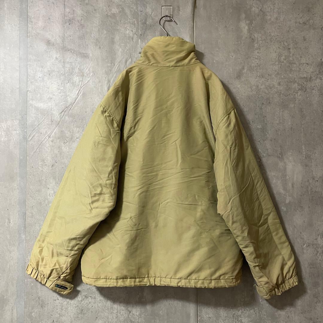 Burtonバートンスキーウェアスノーボードジャケットブルゾンベージュ刺繍ロゴ