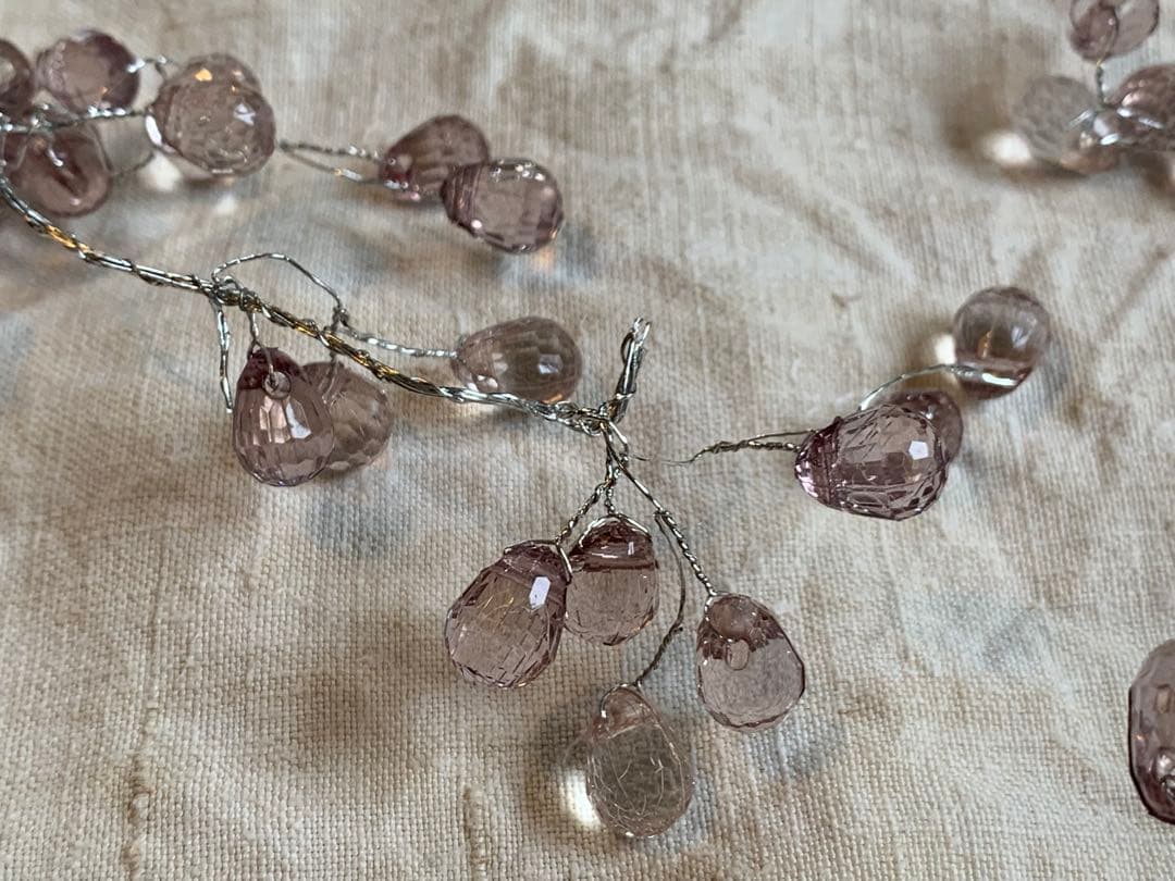 フランス ブロカント ガラスのガーランド アンティーク ヴィンテージ