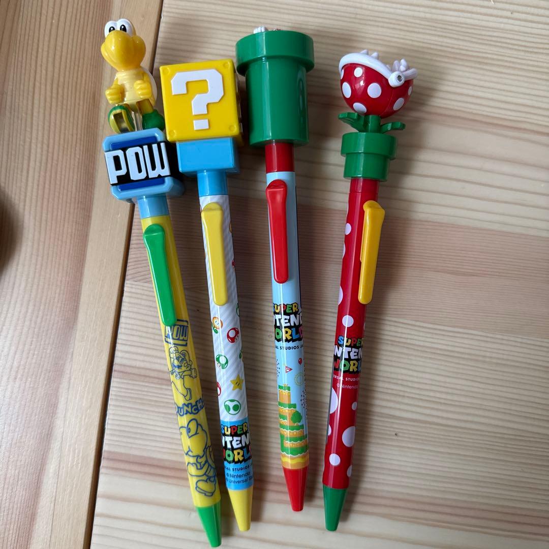 【HT】USJ マリオ ボールペン 4本セット