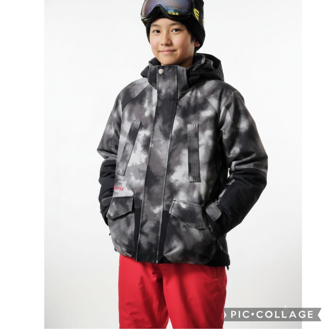【美品】Phenix 140 カモフラスキーウェア 上下セット ジュニア 男の子