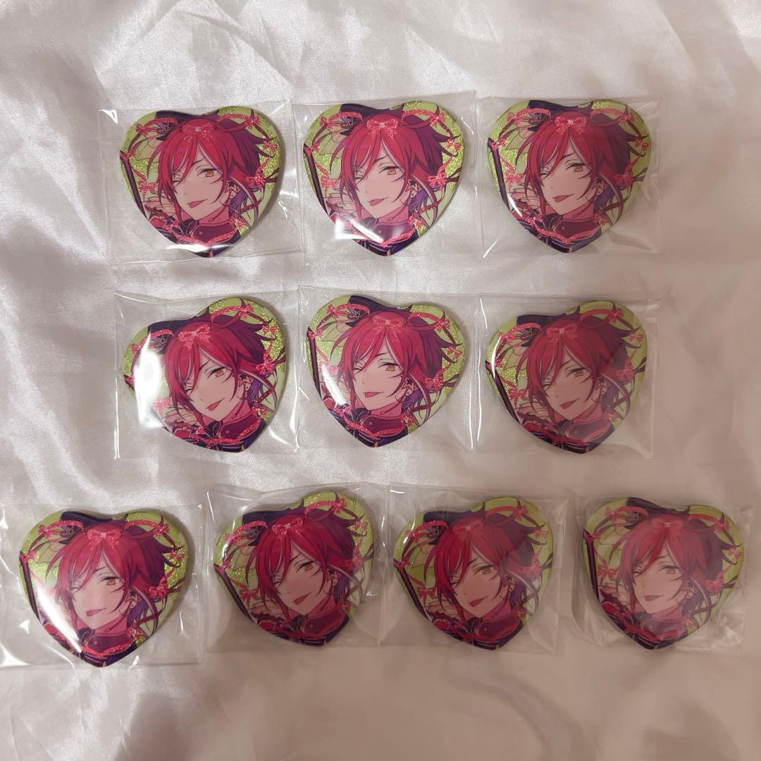 あんスタ あんさんぶるスターズ 逆先夏目 ラメキラハートカンバッジ 缶バッジ