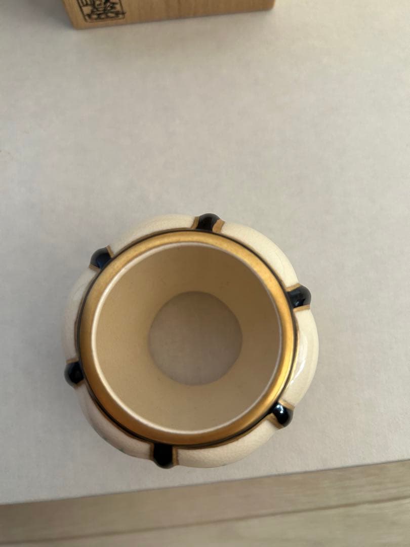 2点セット色絵一閑人共箱茶道具 色絵雪洞 蓋置 茶道具