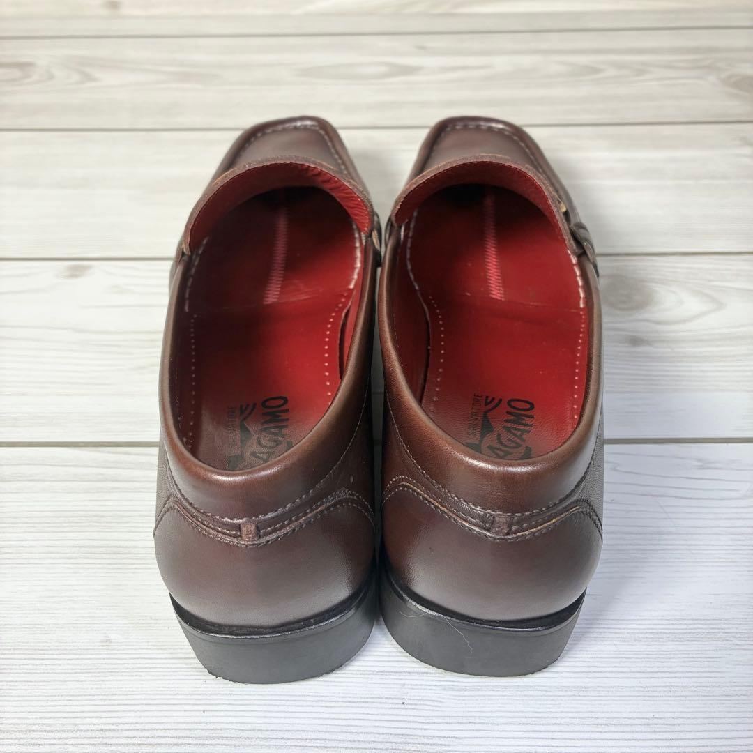 136【美品】サルヴァトーレ フェラガモ ビットローファー レザー 本革 7