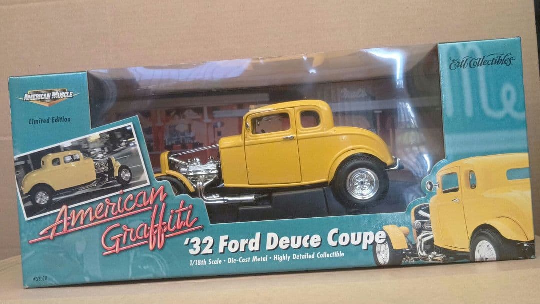 【絶版 限定】 Ertl '32 Ford Deuce Coupe 1/18