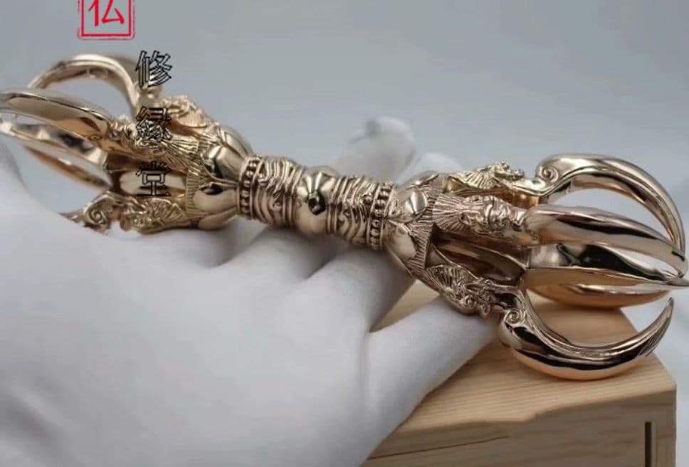 【修縁堂】真言宗 チベット密教 金剛杵 五鈷杵 法器 法具