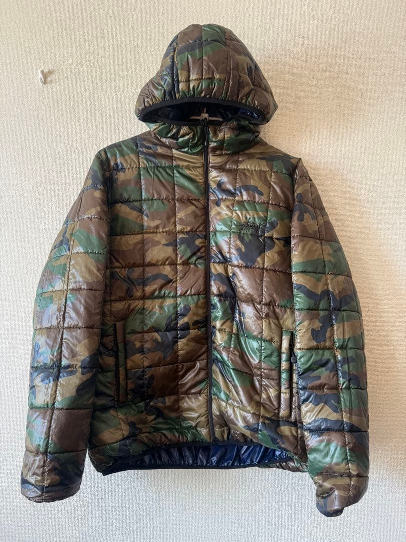 【美品】stussyリバーシブルダウンジャケット