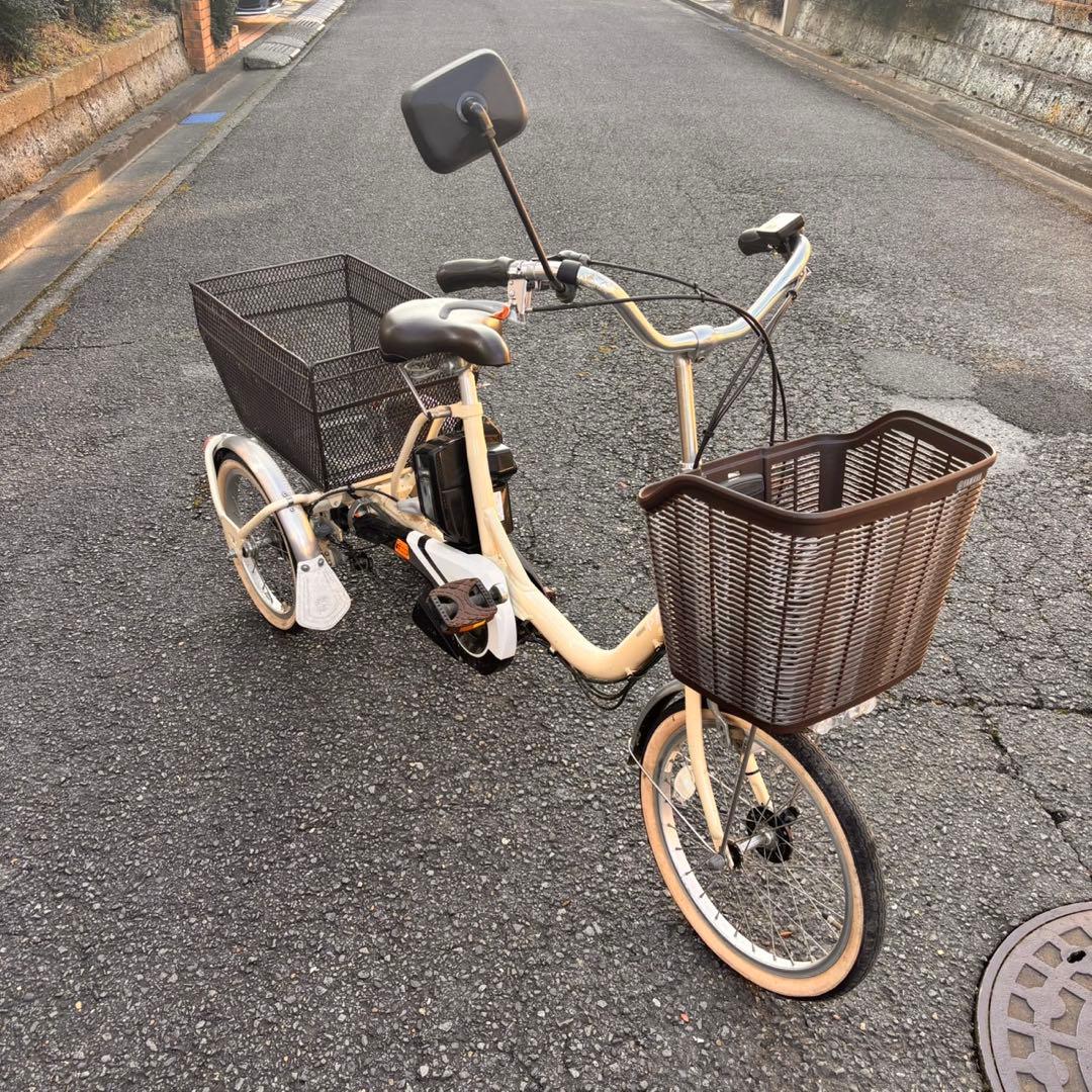 電動アシスト自転車 YAMAHA PAS 三輪ワゴン