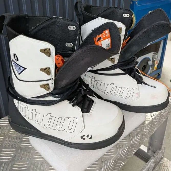 thirtytwo Lashed ブーツ ホワイト/ブラック ☆