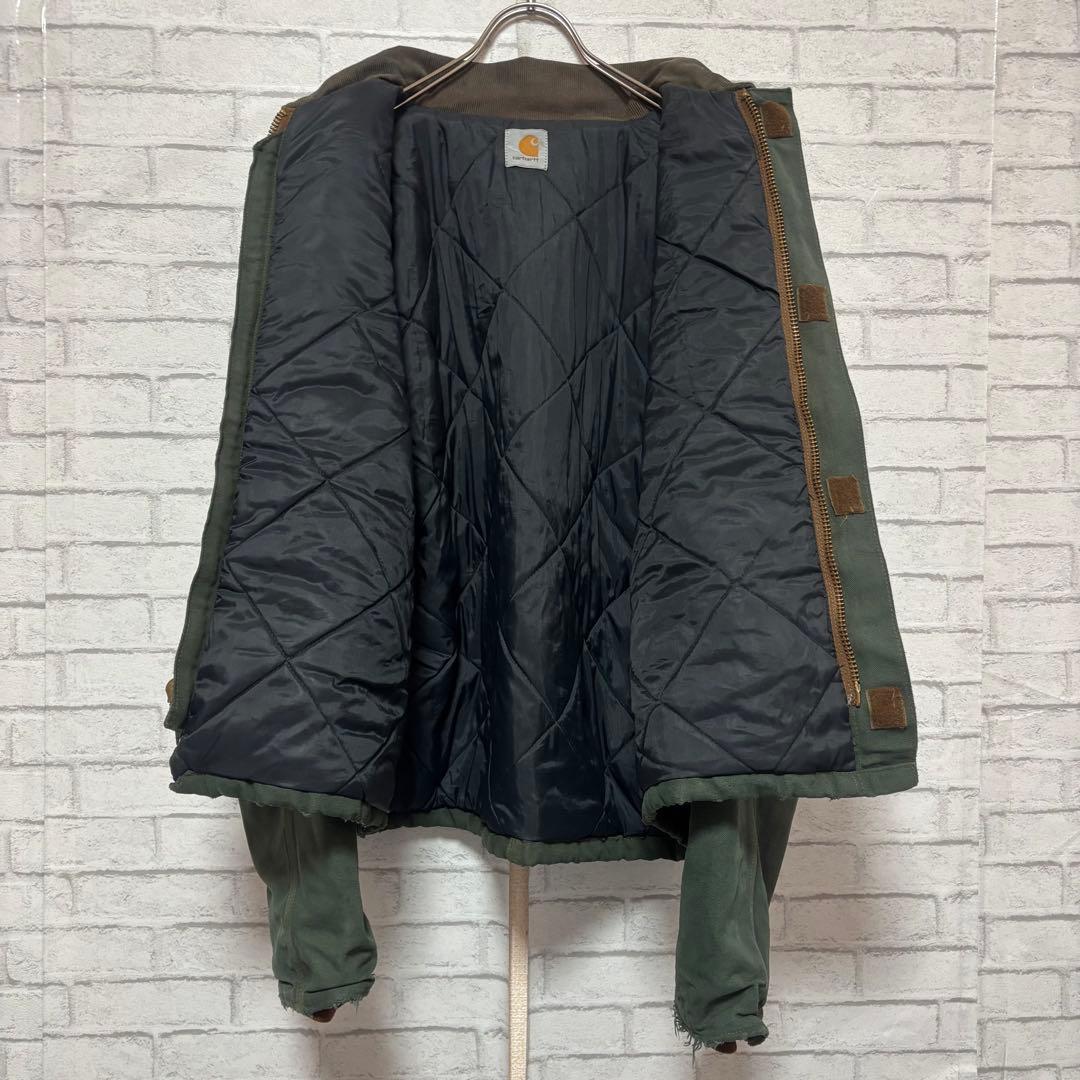 【まさを。】カーハート トラディショナルジャケット モスグリーン 後染 M