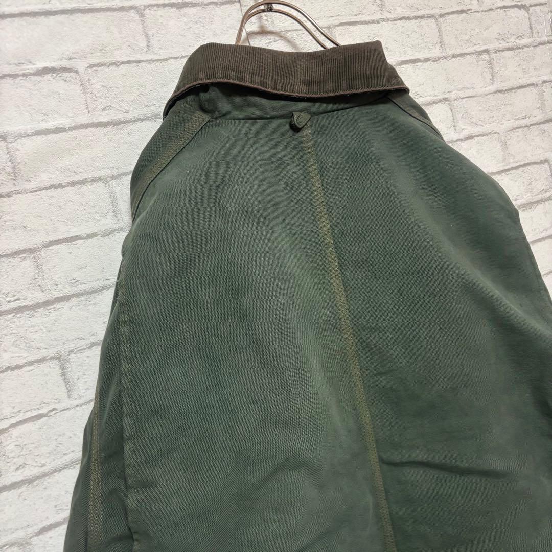 【まさを。】カーハート トラディショナルジャケット モスグリーン 後染 M