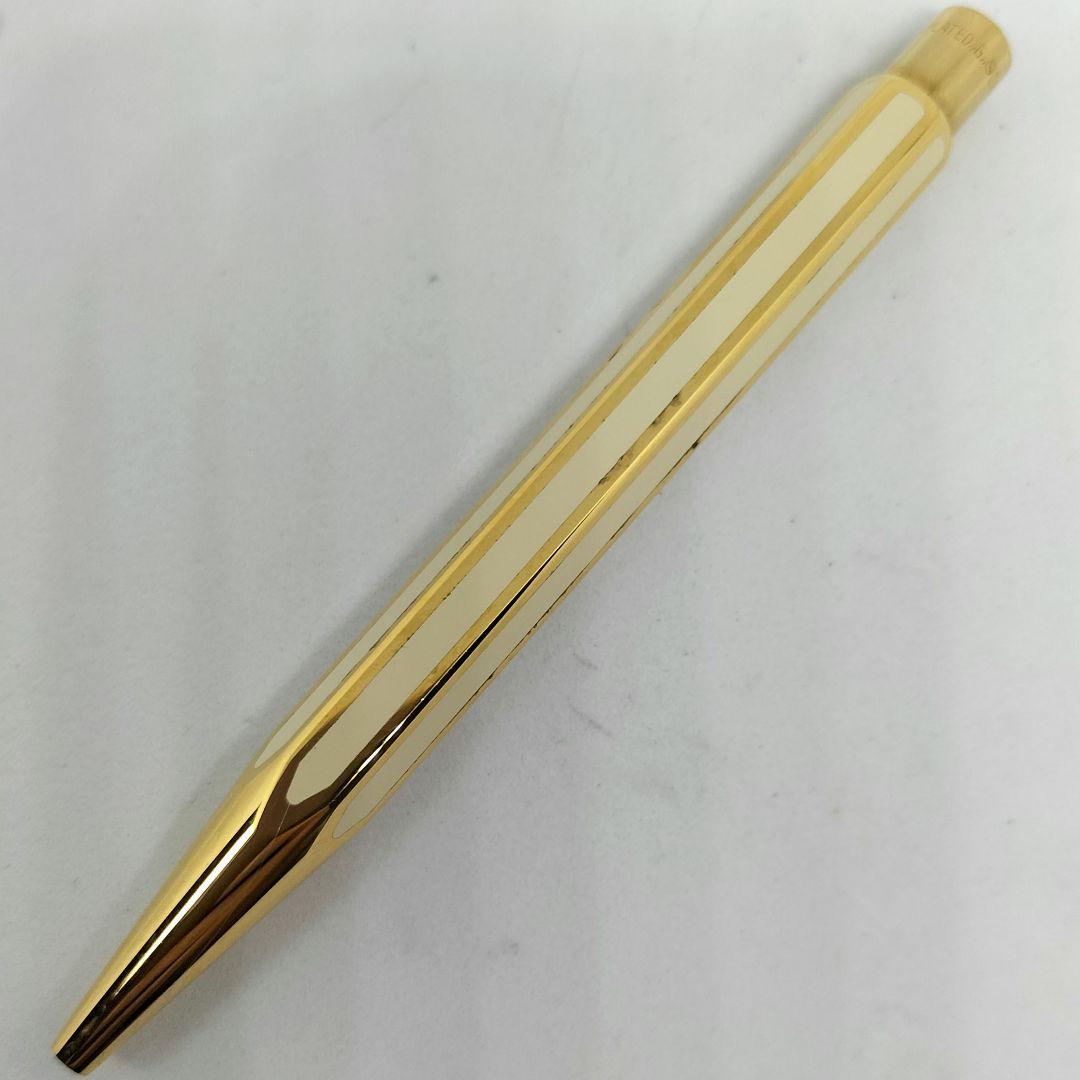 カランダッシュ エクリドール レディー用 漆 白 ボールペン ゴールド 18K張