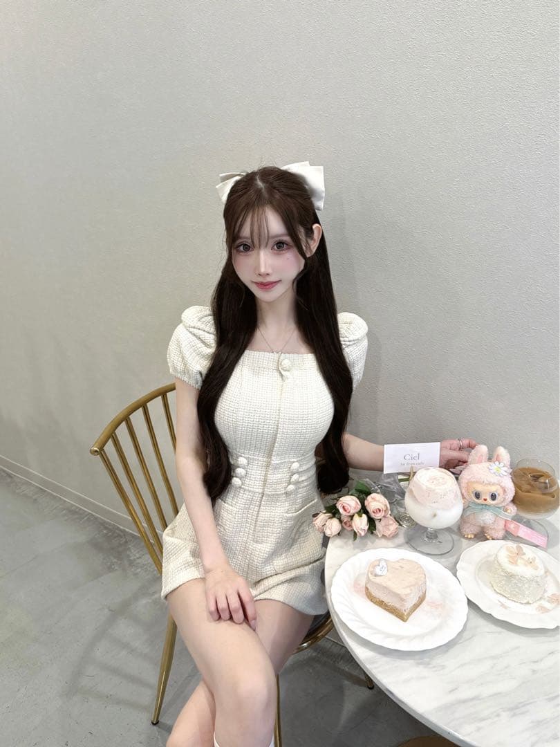 ワンピース Lumignon Waffle tweed combinaison