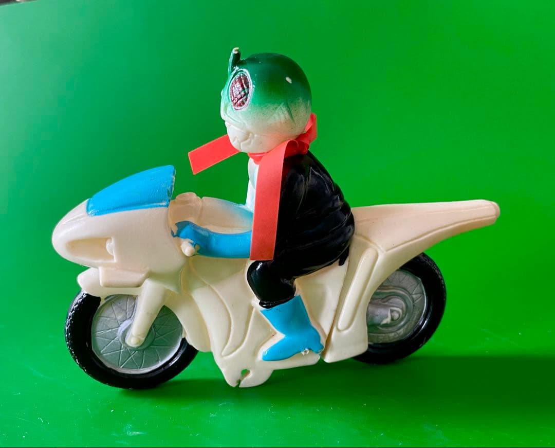 仮面ライダー 新サイクロン号 ソフビ人形 ポピー 希少品です！旧バンダイ