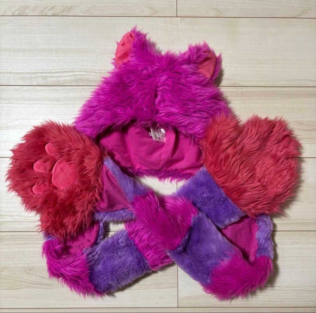 ディズニーマフラーキャップ　チシャ猫