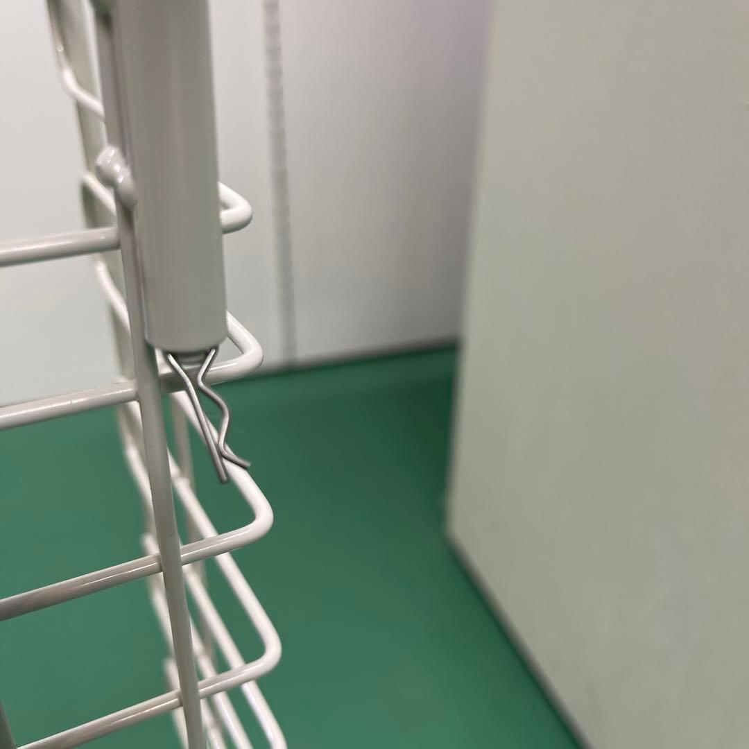 超美品！　バスケットワゴン　ホワイト　60cm 店舗用　4台セット