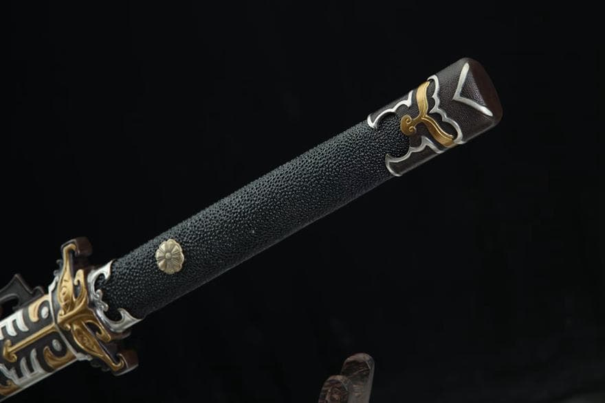 鎏金銀 中華唐刀 模造刀 居合刀 武士道 武具 漢剣 唐刀 龍泉剣 手鍛造打