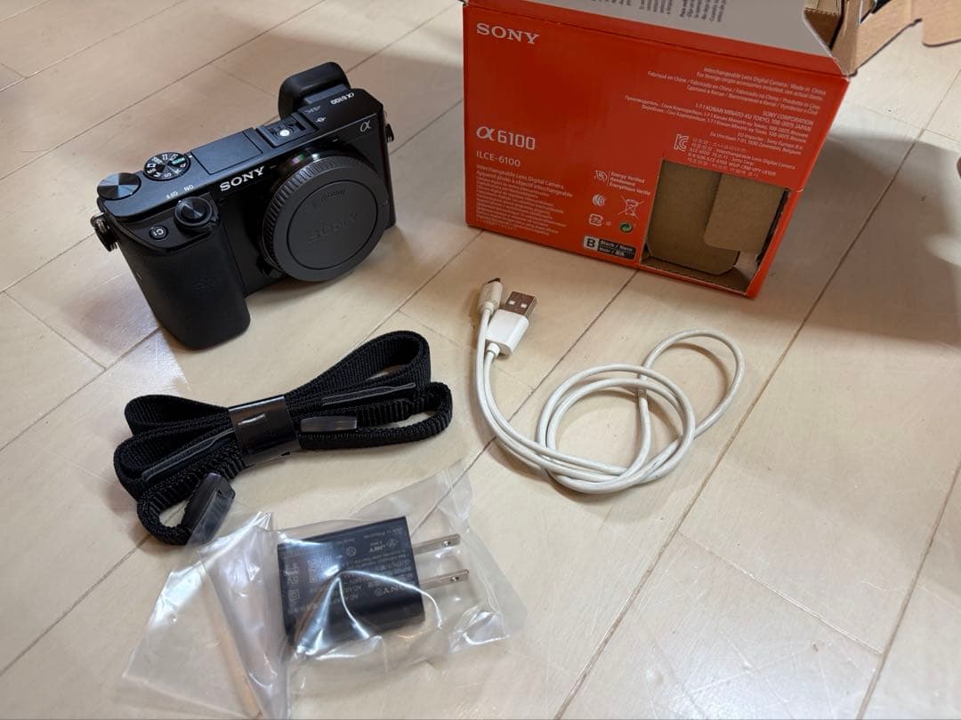 SONY α6100 ミラーレス　デジカメ　中古美品　本体のみ　防湿庫保管