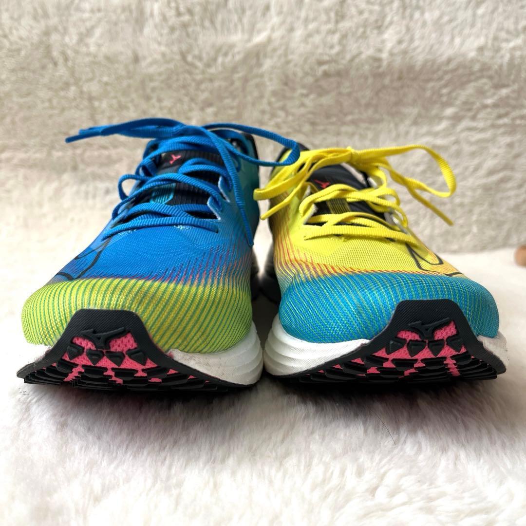 【美品】ミズノ ウエーブリベリオンフラッシュ 27cm