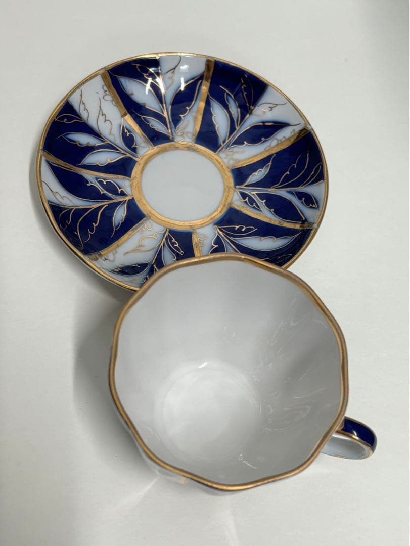 ロシア皇室御用達アンティークロモノーソフインペリアルポーセリン　ティーセット