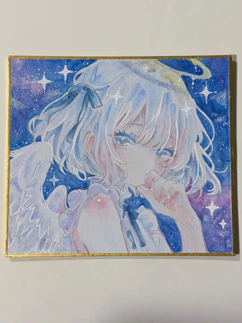 d*9様 オリジナル手描きイラスト　天使の少女