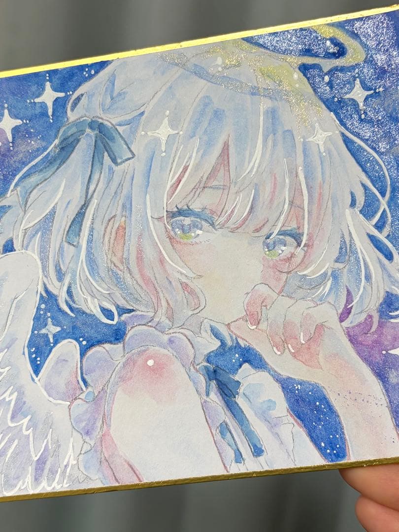 d*9様 オリジナル手描きイラスト　天使の少女