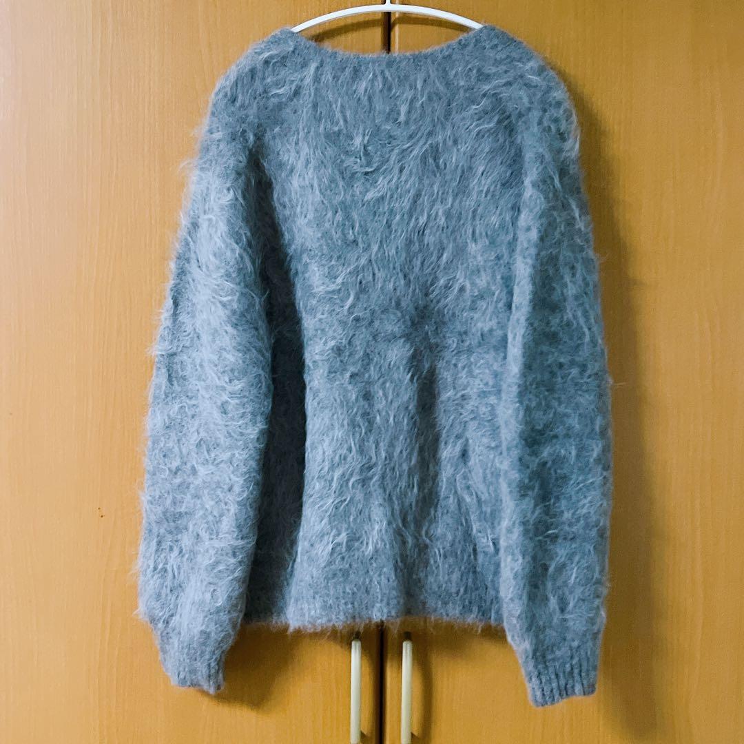 【美品】スーリーアルパカニットカーディガン グレー アニュアンス