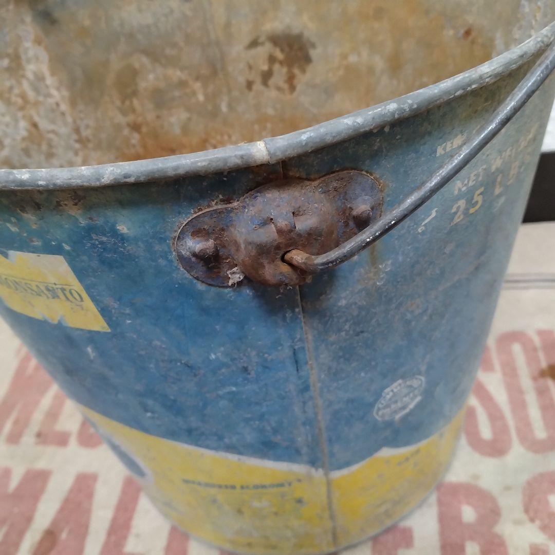 50s~60s vintage　ブリキ　バケツ　all LAUNDRY SOAP