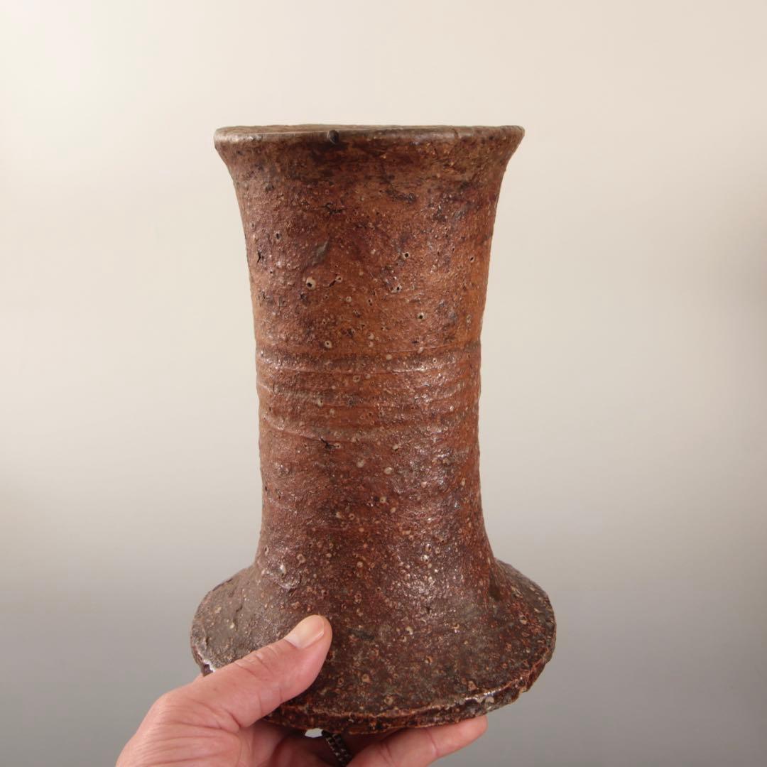 古信楽 旅枕 花入 花立 茶道具 江戸時代 古美術 古道具 アンティーク