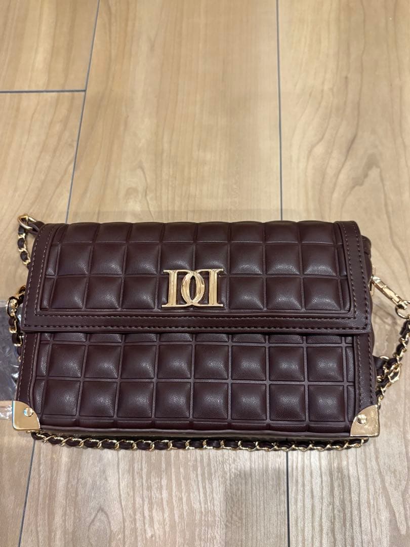 新品！未使用！ チョコレートキルトバッグ＆レザーカードケース